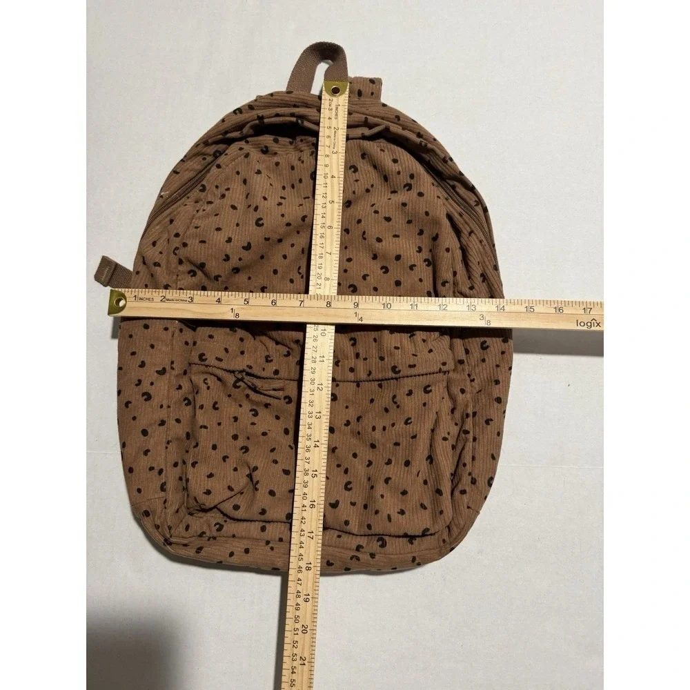 Unbranded Textured Leopard Print Soft Backpack #A105